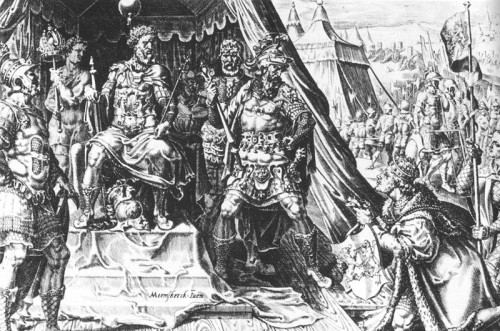 Wilhelm V. von Jülich-Cleve-Berg fällt 1543 in Venlo Kaiser Karl V. auf die Knie 